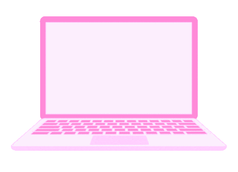 Pink Laptop Sticker by Theposhdolls