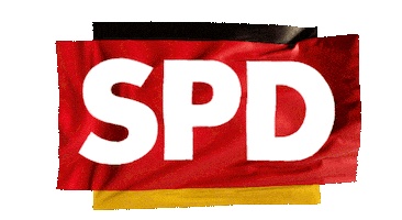 Schwarz Rot Gold Deutschland Sticker by SPD
