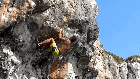 rock climbing GIF