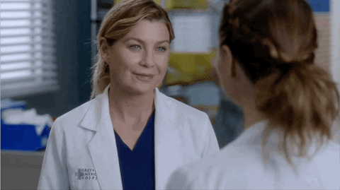 meredith grey smile GIF by ABC Network