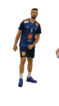 Celebrating Nedim Remili Sticker by Fédération Française de Handball