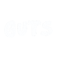 Typography Guts Sticker