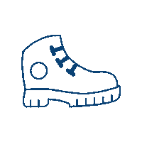 Shoes Hike Sticker by Les Scouts ASBL