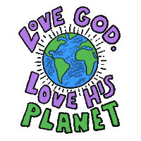 Save The Earth Jesus Sticker by INTO ACTION