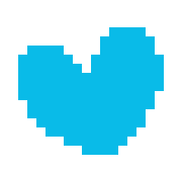 Heart Pixel Sticker