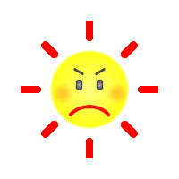 ptrusted angry sun mad being bad Sticker
