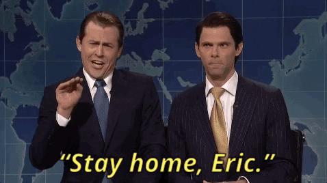 stay home eric trump GIF by Saturday Night Live