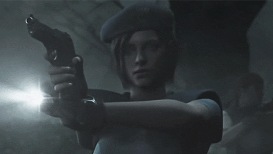 ThatArklayPlace giphyupload resident evil jill valentine chris redfield GIF