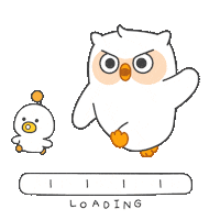 Owl Loading Sticker by Goodrich_friends