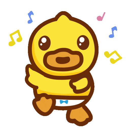 Happy Dance Sticker by B.Duck