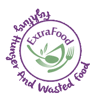 ExtraFood save food rotating text remove hunger foodextra Sticker