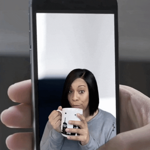 ComedianHollyLogan drama tea phone iphone GIF