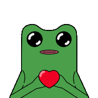 I Love You Hearts Sticker by fwogs