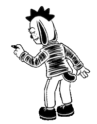 Dog Chilling Sticker by Sam Grinberg