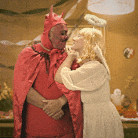 Costume Party Kiss GIF by Halloween Party