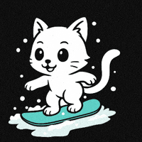 Cat Snow GIF