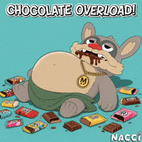 Hungry Chocolate Cake GIF
