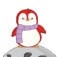 Happy Outer Space Sticker by Pudgy Penguins