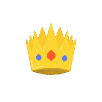 Pompwar queen king pompwar courone Sticker