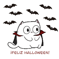Cat Halloween Sticker