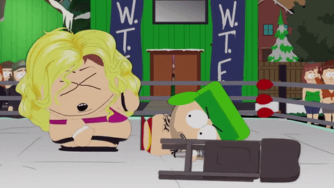 eric cartman wrestling GIF by South Park 