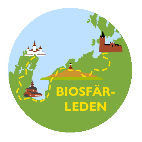 Walking Hiking Sticker by Lake Vänern Archipelago and Mount Kinnekulle UNESCO Biosphere Reserve