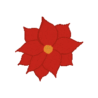Christmas Flower Sticker