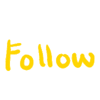 CZNL_94 typography yellow stickers follow Sticker
