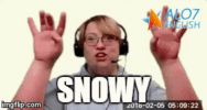 snow snowing GIF by ALO7.com