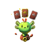 matthisdrawshalt card tcg axolotl playing cards Sticker