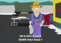 road direction GIF by South Park 