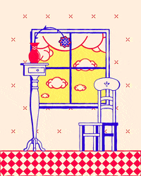jump clouds GIF by Pat Coyle