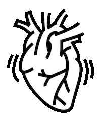 Heart Heartbeat Sticker by Fuenfwerken
