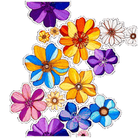 Flores Spring Vibes Sticker by TresorsDuMonde.ca