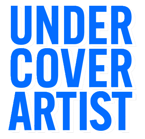 undercover-artist giphyupload blue white flash Sticker