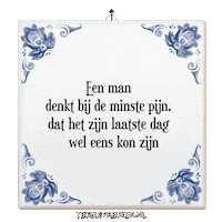 Wijsheid Spanning Sticker by Tegelspreuken.nl