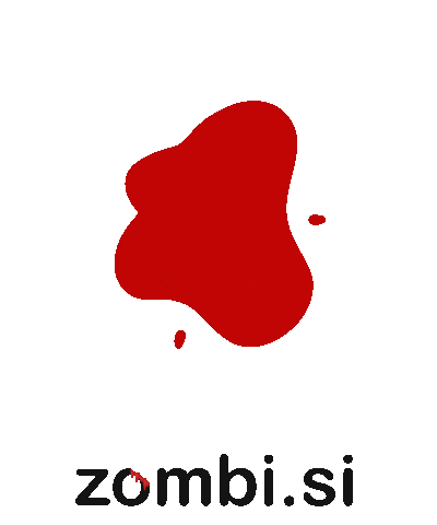 zombisi red zombie blood videogame Sticker