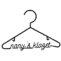 nanysklozet logo fashion vintage style Sticker