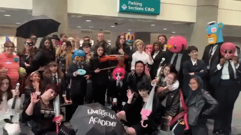 Umbrella Academy Cosplay GIF by Temple Of Geek