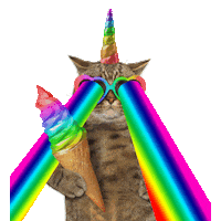 Ice Cream Cat Sticker by The Art Plug