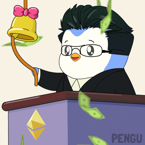 Ringing Tom Lee GIF by Pudgy Penguins