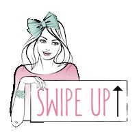 Swipe Up Cute Girl Sticker