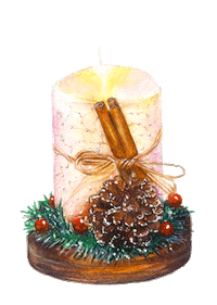 Christmas Fire Sticker