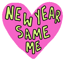 New Year Same Me Sticker by Poppy Deyes