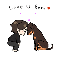 Dog Love Sticker