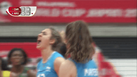 Happy Scream GIF by Volleyball World