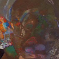 JamJamART trippy face smoke generative GIF