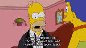 homer simpson sleep GIF