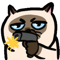 Siamese Cat Sticker by ehcat