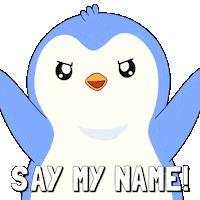 Excited Say My Name Sticker by Pudgy Penguins